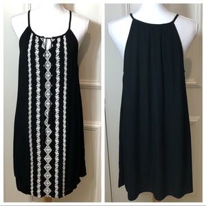 ROMEO+JULIET EMBROIDERED FRINGE BOHO DRESS